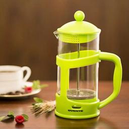 Ovente 8-Cup Green French Press - Heat-Resistant Borosilicate Glass Coffee and Tea Maker with Measuring Scoop thumbnail 4