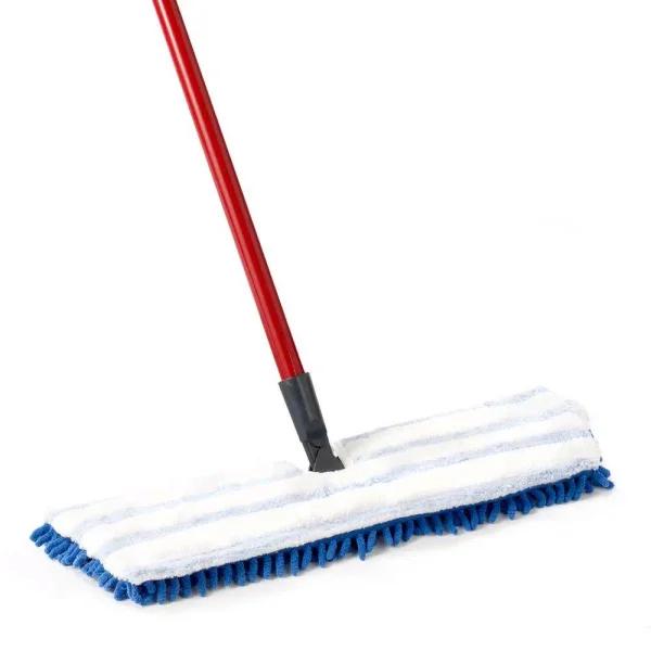 O-Cedar Dual-Action Microfiber Flip Mop with 4ft Metal Handle for Hardwood, Tile, and Linoleum