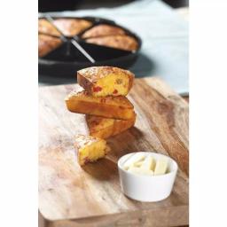 Nordic Ware 9.75 in. Cast Aluminum Scone and Cornbread Pan, Nonstick Black thumbnail 4