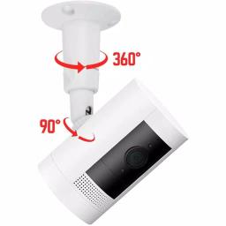 Wasserstein Adjustable Metal Wall and Ceiling Mount for Ring Stick Up Cam Battery and Wired thumbnail 4