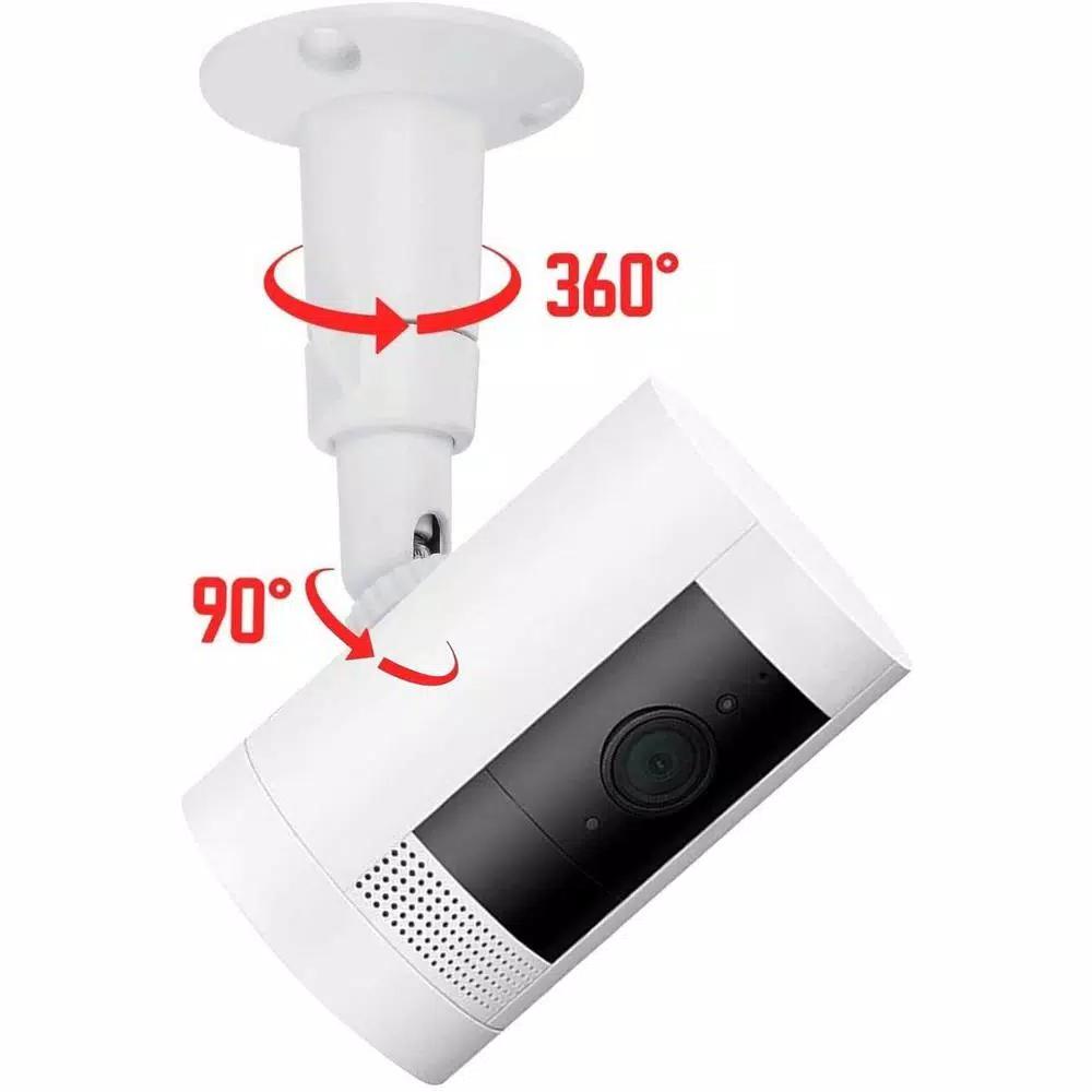 Wasserstein Adjustable Metal Wall and Ceiling Mount for Ring Stick Up Cam Battery and Wired