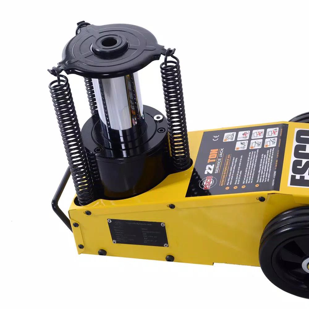 ESCO 20-Ton Low Profile Air/Manual Hydraulic Bottle Jack, 40,000 lb Capacity