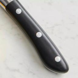 Tramontina 4-Piece 5 in. High Carbon Stainless Steel Serrated Steak Knife Set with Black Polycarbonate Handles thumbnail 5