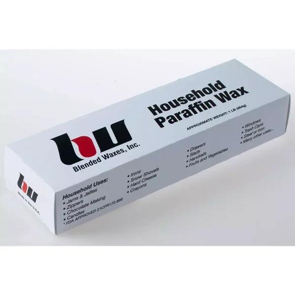 Unbranded Multi-Purpose Paraffin Wax Block - 1 lb - Colorless & Odorless