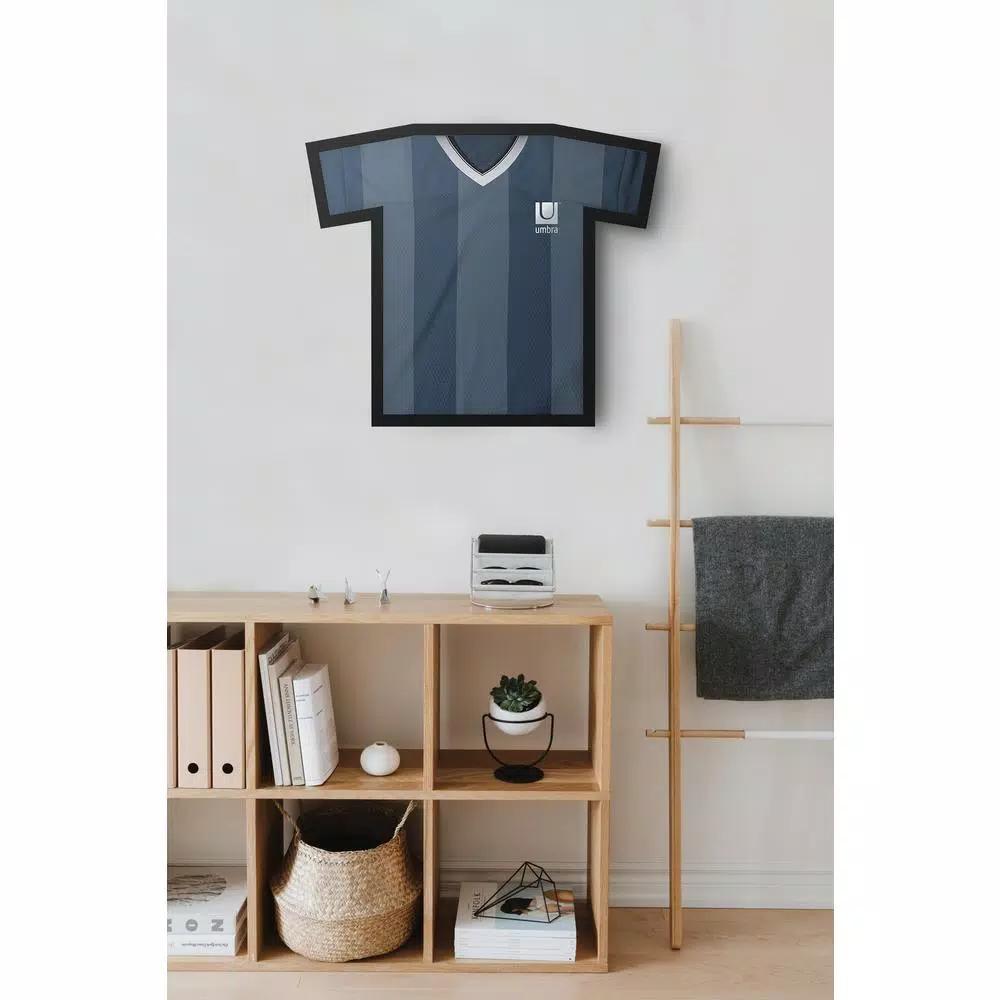 Umbra Sports Shirt Jersey Display Frame - Black T-Frame for Hockey, Baseball, Football & Rugby Jerseys