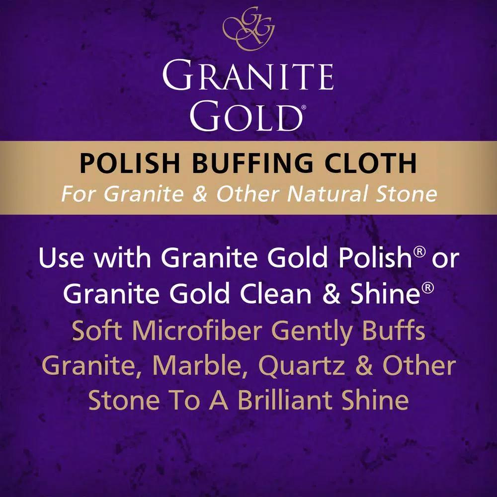 Granite Gold Polish Buffing Cloths, 12 x 12 in., Purple (3-Pack)