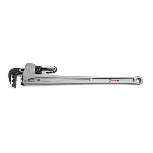 Crescent 14 in. Aluminum Long Handle Pipe Wrench with K-9 Jaw Teeth