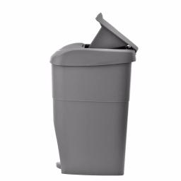 Alpine Industries 19 qt. Gray Step-On Waste Basket & Sanitary Napkin Receptacle thumbnail 7