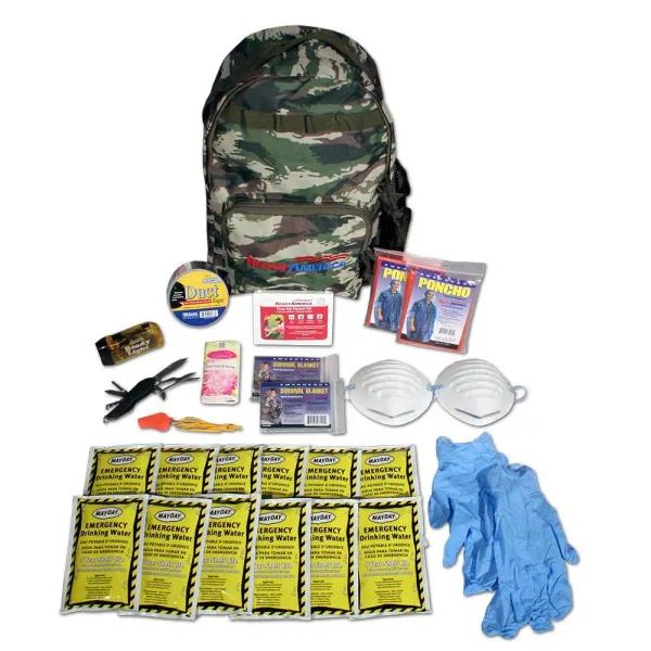 Ready America 2-Person Emergency Backpack Starter Kit with First Aid and Tools