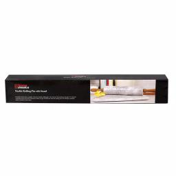 Unbranded White Marble Rolling Pin with Wooden Handles and Rolling Pin Rest thumbnail 6