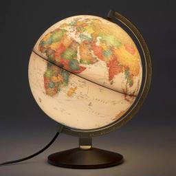Waypoint Geographic Little Journey 10 in. Illuminated Desktop Globe with Real Wood Base thumbnail 2