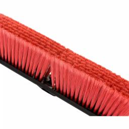 Alpine Industries 24 in. Red Indoor Outdoor Push Broom, 3-Pack thumbnail 2