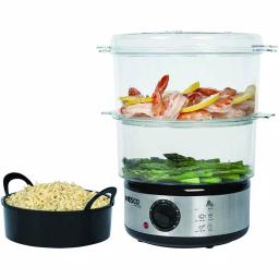 Nesco ST-25F 5 Qt. Stainless Steel Food Steamer and Rice Cooker thumbnail 3
