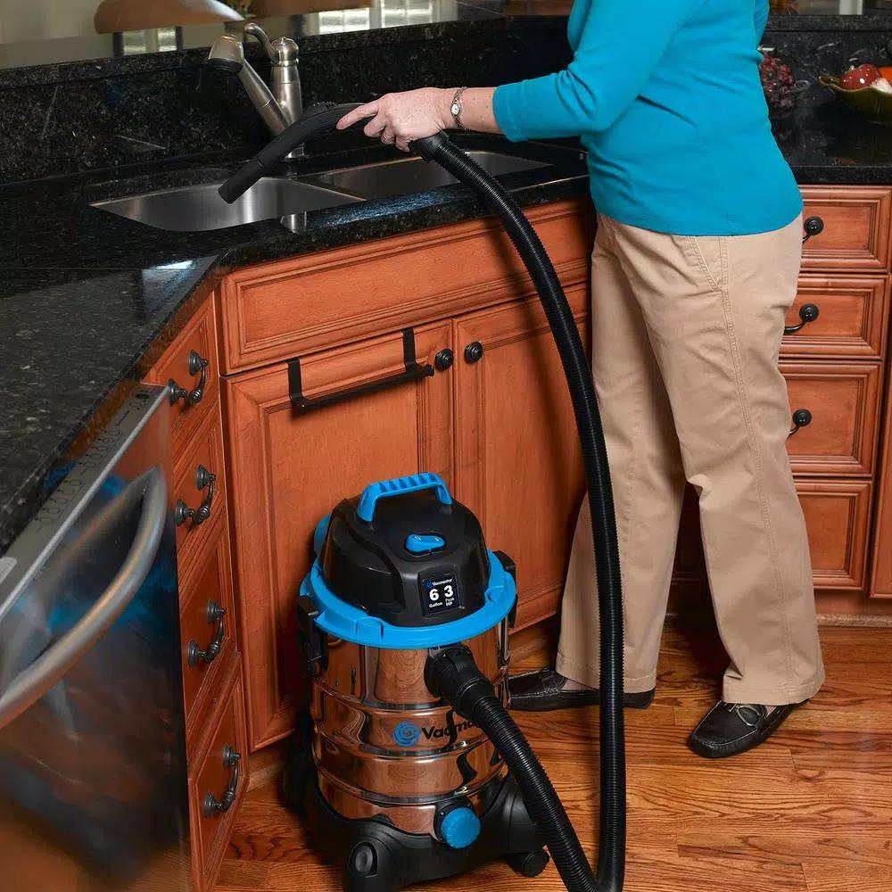 Vacmaster 6 Gal. Stainless Steel Wet/Dry Vacuum with Blower Function, 3 Peak HP