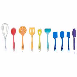 Ozeri 11-Piece All-In-One Silicone Kitchen Utensil Set with Utensil Holder, Multicolor thumbnail 8