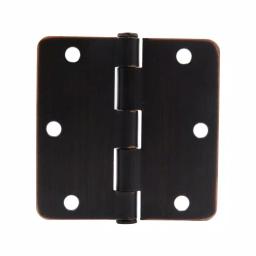 Everbilt 3-1/2 in. x 1/4 in. Radius Oil-Rubbed Bronze Steel Door Hinge, 24-Pack thumbnail 5