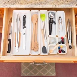Unbranded 9-Piece Interlocking Plastic Drawer Organizer Set, Customizable Modular Storage Dividers thumbnail 9
