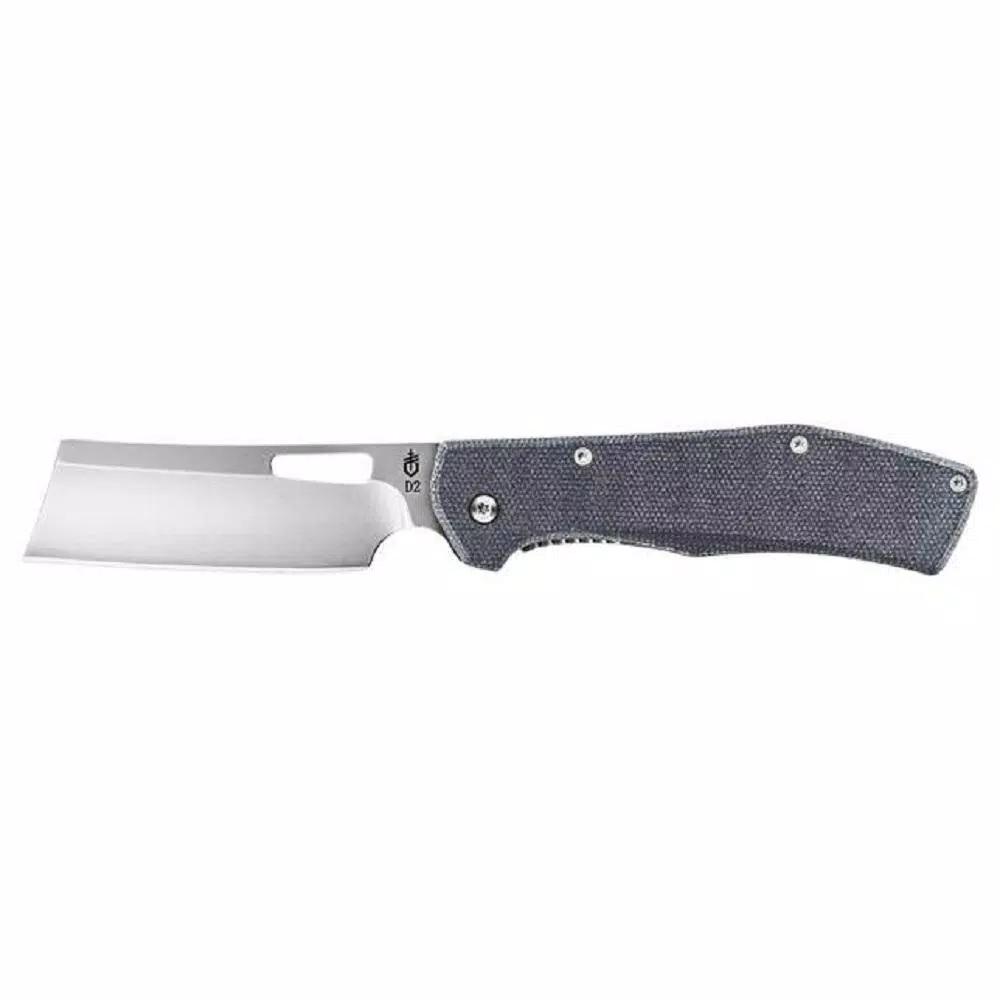 Gerber Flatiron Micarta 3 in. D2 Steel Cleaver Style Folding Knife