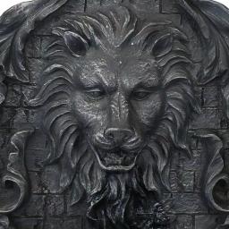 Sunnydaze Decor 30 in. Stoic Courage Lion Head Solar Wall Fountain with Battery Backup thumbnail 6