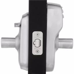 Schlage Elan Satin Chrome Electronic Keypad Door Lever with Plymouth Trim thumbnail 3