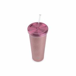 Manna Glitter 24 oz. Stainless Steel Vacuum Insulated Chilly Tumbler - Blush Pink thumbnail 3