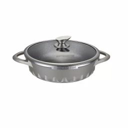 AMERCOOK Artmartin 11 in. Non-Stick Ceramic Coated Saucepan with Glass Lid, Induction Ready Casserole thumbnail 1