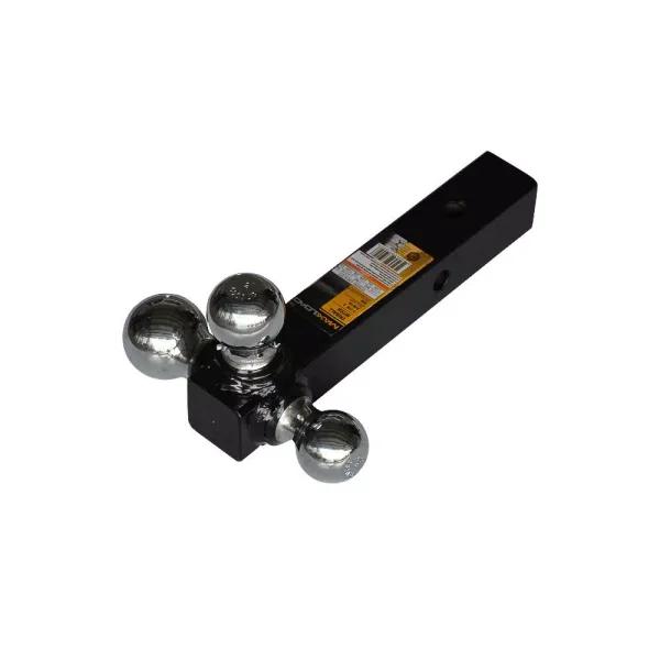 Max Load Triple Ball Trailer Hitch with 2 in. Receiver, Chrome Plated & Black Powder Coated