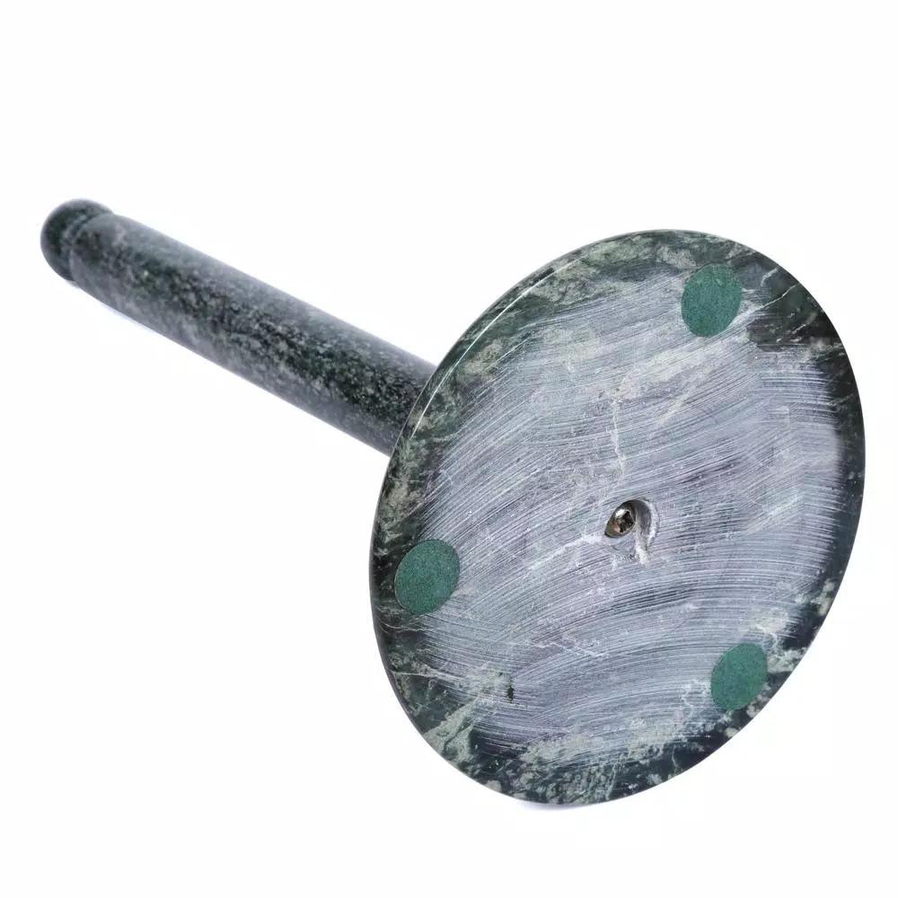 Creative Home Natural Green Marble Paper Towel Holder - 12.5 in. Heavyweight Kitchen Towel Dispenser