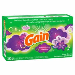 Gain Moonlight Breeze Dryer Sheets, 105-Count thumbnail 2