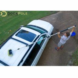 DocaPole 7 ft. to 30 ft. Telescopic Car Wash Cleaning Kit with Extension Pole, Squeegee, and Microfiber Mitts thumbnail 3