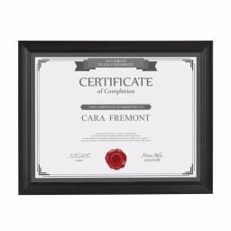 DesignOvation Design Ovation Cornell 8.5 x 11 in. Black Document Picture Frame Set of 4 thumbnail 2