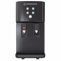 DRINKPOD 2000 Series Bottleless Water Filtration Cooler, 4-Stage Purification, Hot & Cold, Black thumbnail 1