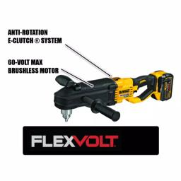 DEWALT DCD470 60V MAX FLEXVOLT Cordless 1/2 in. Stud & Joist Drill with E-Clutch & 9 Ah Battery thumbnail 2