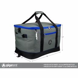 GigaTent Collapsible Soft Cooler Bag with 2 Cargo Pockets and Bottle Opener - Blue thumbnail 4