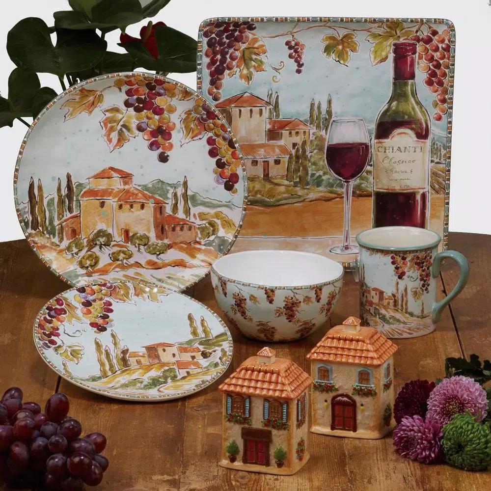 Certified International Tuscan Breeze 144 oz. Ceramic Serving Bowl, Multi-Colored