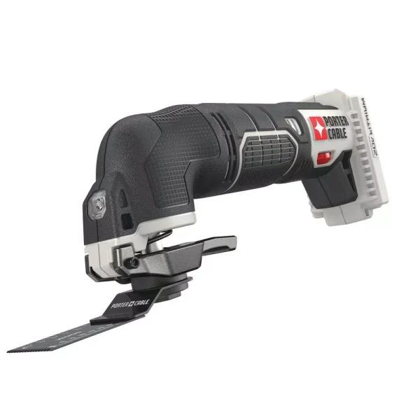 Porter-Cable 20V MAX Cordless Oscillating Multi-Tool Kit with 11-Piece Accessory Set (Tool-Only)