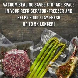 Caso VC 200 Food Vacuum Sealer with Integrated Cutter, Roll Box, and Bonus Bag & Roll Set thumbnail 4