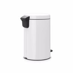 Brabantia Icon 3.2 Gal. White Steel Step-On Trash Can with Soft-Close Lid thumbnail 2