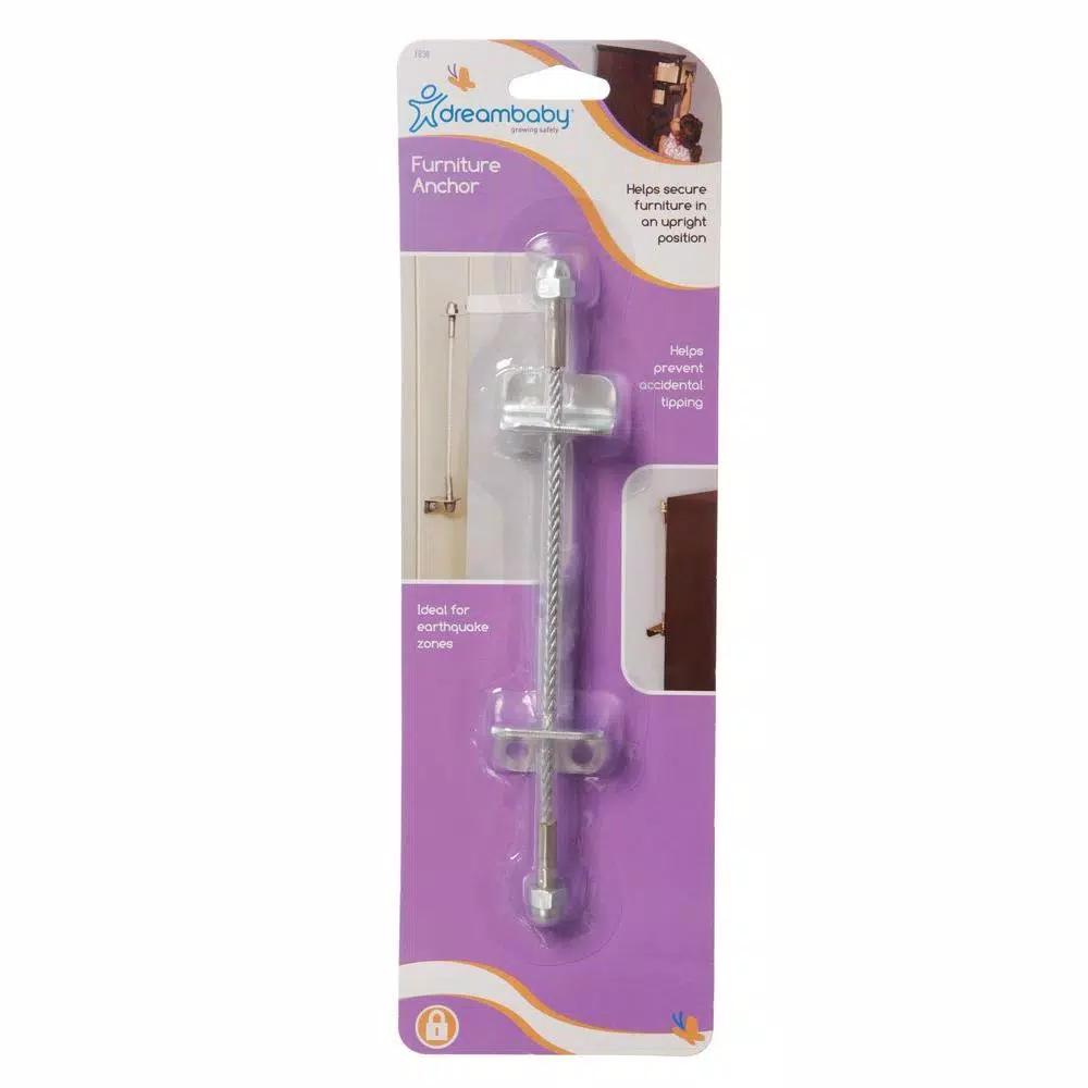 Dreambaby Furniture Anchors with High-Strength Stainless Steel Attachment