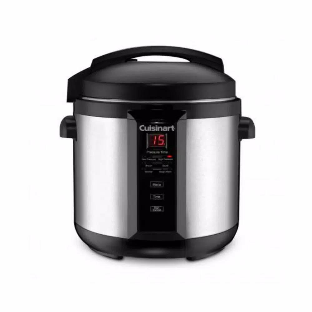 Cuisinart 6 Qt. Stainless Steel Electric Pressure Cooker with Digital Thermostat and Nonstick Pot