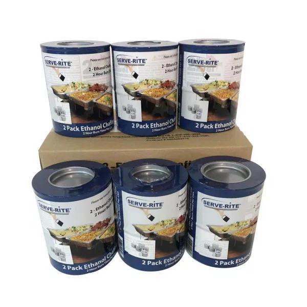 Unbranded SERVE-RITE Ethanol Jelled Chafing Fuel, 2-Pack (Case of 6)