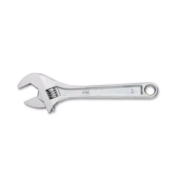 Anvil 6 in. Adjustable Wrench, 3/4 in. Jaw Capacity, Chrome Finish