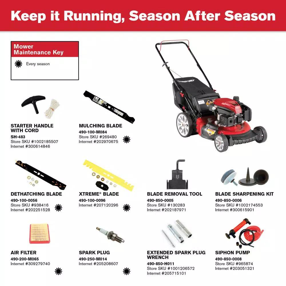 Troy-Bilt 21 in. 159 cc Gas Walk Behind Push Mower with TriAction Cutting System