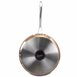 Oster Carabello 3.5 Qt. Stainless Steel Nonstick Saute Pan with Glass Lid, Copper thumbnail 2