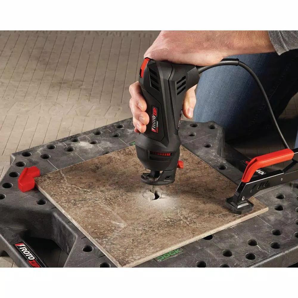 Rotozip RotoSaw 5.5 Amp Corded 1/4 in. Rotary Spiral Saw Tool Kit with 5 Accessories