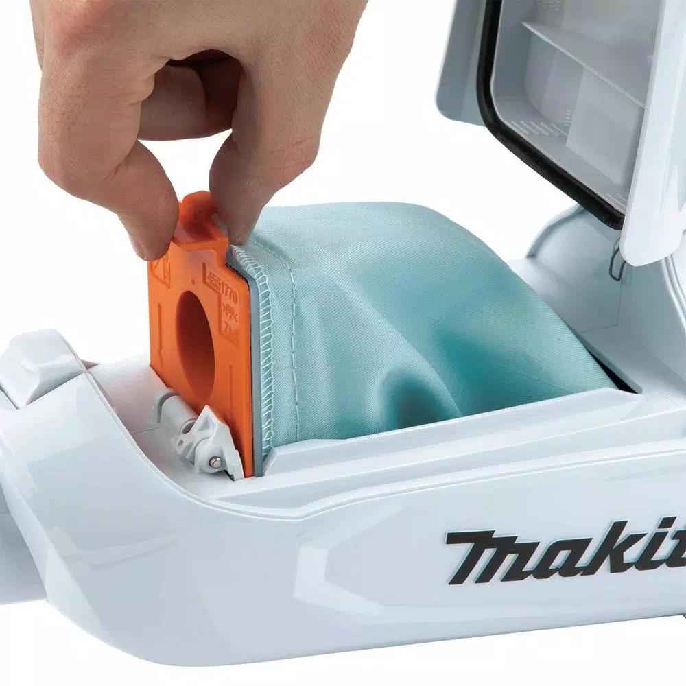 Makita 18V LXT Brushless Cordless 3-Speed Vacuum with White Cyclonic Attachment (Tool-Only)