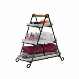 Gourmet Basics by Mikasa Mikasa Gourmet Basics 3-Tier Oval Clay Server with Acacia Wood Handle thumbnail 4