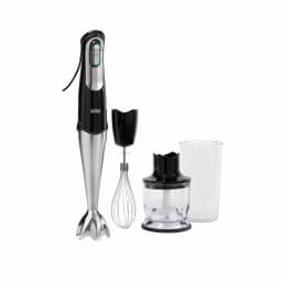 Braun MultiQuick 7 MQ725 SmartSpeed 400W Immersion Hand Blender with Chopper and Whisk, Black/Stainless Steel thumbnail 2