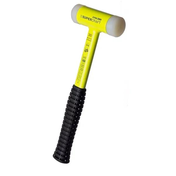 Supercraft Halder Supercraft 20 oz. Dead-Blow Hammer with Steel Handle and Replaceable Nylon Faces