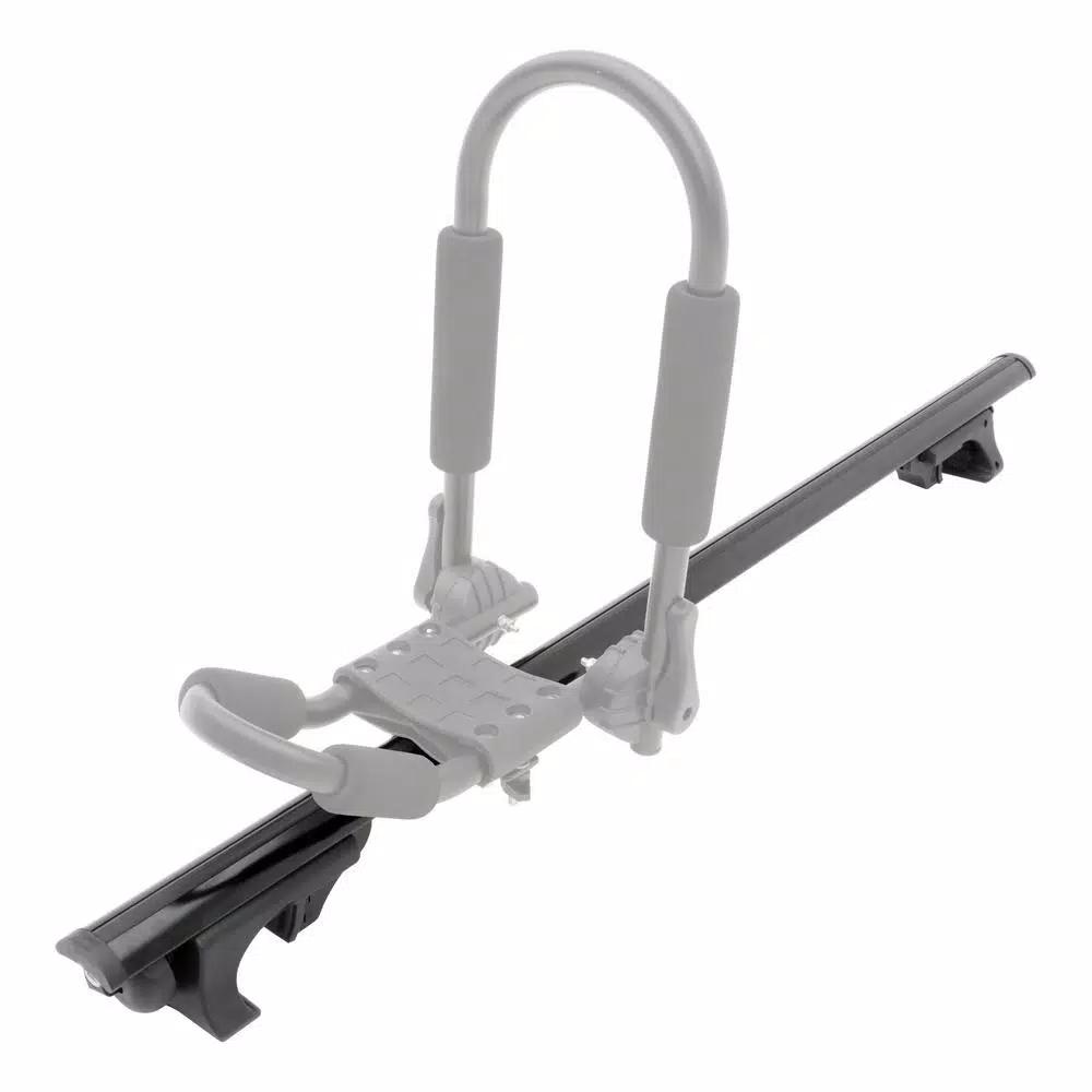 CURT Universal Aluminum Roof Rack Cross Bars, 150 lb. Capacity, Black (2-Pack)